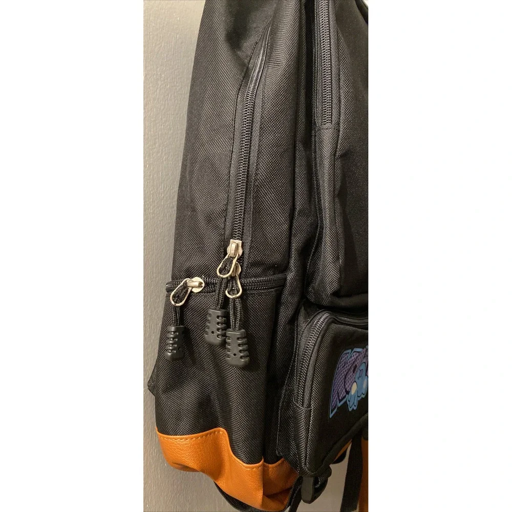 Backpack Koya Koala Bear Kooky BT21 Black With Brown Faux Leather School Bag